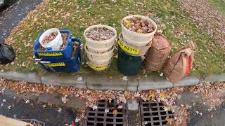 Fall Yard Waste 3 GoPro Garbage man POV [upl. by Amargo]