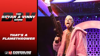 Darby Allin had a flamethrower  AEW Dynamite  Bryan amp Vinny Show [upl. by Enaxor]