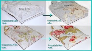 84  Französische Naht nähen  DIY  2 Varianten  Beispiel an Tasche french seam example on bag [upl. by Enived]