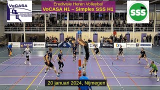 20240120 VoCASA  Simplex SSS big points Eredivisie Heren Volleybal [upl. by Itsyrk]