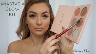 ♡Glowy Bronze Makeup Tutorial USING ANASTASIA NICOLE GUERRIERO GLOW KIT♡ Monica Case [upl. by Ledeen804]