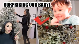 SURPRISING OUR BABY WITH A CHRISTMAS TREE [upl. by Terese]