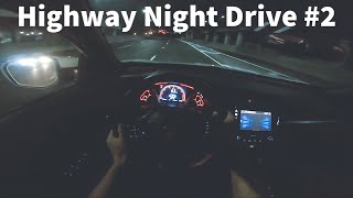 1 Hour Highway Night Driving for Sleep ASMR Relaxing 2 [upl. by Hamon491]