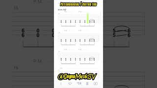 Psychosocial  Guitar Tab slipknot guitar guitarrista tabs musician guitarra [upl. by Erdnaed]