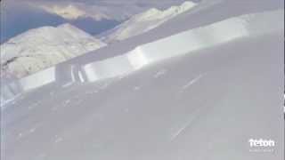 Skier Triggers Giant Avalanche [upl. by Matilda]