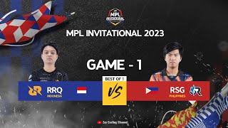 Game  1 RRQ vs RSG PH  MPLI 2023 [upl. by Aninaig348]