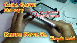 Cara ganti tombol on off xiaomi Note 5a [upl. by Guntar264]