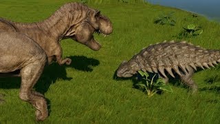 Ankylosaurus vs TRex Indominus Rex Spinosaurus Giganotosaurus amp Allosaurus 1080p 60FPS [upl. by Santoro]