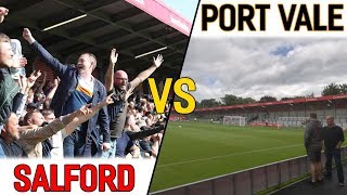 Salford City vs Port Vale Match Day Vlog [upl. by Bhayani]