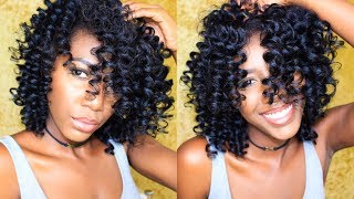 PERM ROD SET on STRAIGHTENED NATURAL HAIR  Simply Subrena [upl. by Ardie]