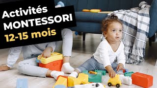 MONTESSORI à la maison  activités pour bébé de 12 à 15 mois [upl. by Panayiotis]