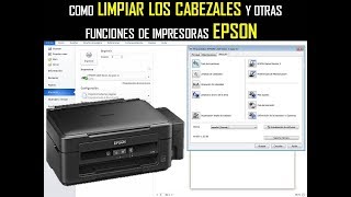 IMPRESORAS EPSON LIMPIEZA Y ALINEACION DE CABEZALES IMPRESORAS 2018 [upl. by Nerat452]