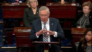 WATCH Sen Harry Reids Farewell Remarks on Senate Floor PART 2 of 2  FNN [upl. by Yenar]