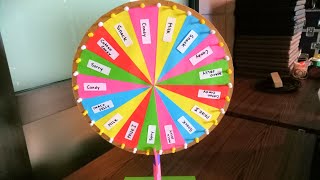 How to make wheel of fortune with fidget spinner [upl. by Neret]