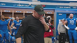 Dan Campbell Gives Emotional Post Game Locker Room Speech [upl. by Marena253]