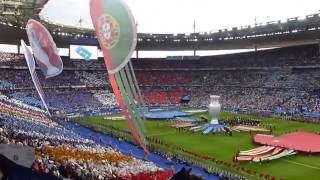 euro 2016 final match france vs portugal opening ceremony stade de france saintdenis [upl. by Joaquin36]