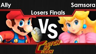 CCC  Ally Mario vs Samsora Peach Losers Finals  Smash 4 [upl. by Nomelif585]