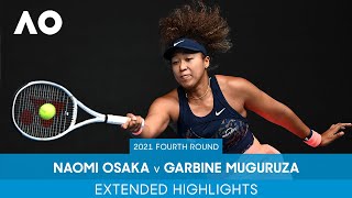 Garbine Muguruza v Naomi Osaka Extended Highlights  Australian Open 2021 Fourth Round [upl. by Molohs]