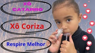 XO CATARRO  COMO LIMPAR O CATARRO OU CORIZA DO NARIZ MELHORE SUA RESPIRAÃ‡ÃƒO SIMPLES E PRÃTICO [upl. by Monte]