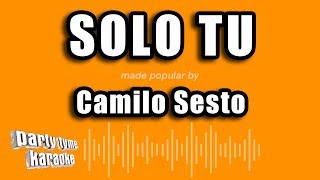 Camilo Sesto  Solo Tu Versión Karaoke [upl. by Sewoll]