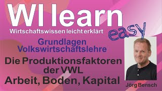 Produktionsfaktoren VWL Arbeit Boden und Kapital [upl. by Alexa]