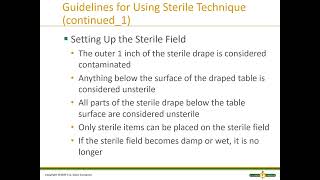 Chapter 22 Surgical Asepsis 1 [upl. by Ytsirk]