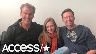 Pierce Brosnan Shares Epic Airport Snap With Hugh Jackman amp Amanda Seyfried [upl. by Ahsenaj]