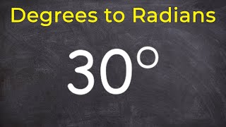 Converting degrees to radians  Math tutor online tutorial [upl. by Frodi]