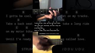 Crazy Little Thing Called Love  Queen  Easy Guitar Chords Tutorial For Beginners guitarlesson [upl. by Tades736]