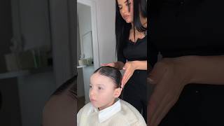 I take care of my daughter 😳im amazed hair asmr hairstyle enfants placage [upl. by Ojibbob51]