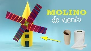 🌬 MOLINO de VIENTO MOLINILLO REHILETE  MANUALIDADES con BOTELLAS [upl. by Sueddaht402]