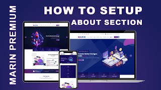 Marin Premium WordPress Theme How To Setup About Section [upl. by Lonyer]