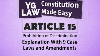 Article 15  Constitution of India [upl. by Marc]