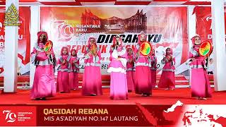 QASIDAH REBANA  HUT RI KE 79 KEC BELAWA  MIS ASADIYAH NO147 LAUTANG [upl. by Ned972]