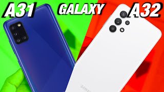 Samsung A32 vs Samsung A31 las DIFERENCIAS en ESPAÑOL  PRECIOS y CAMBIOS del GALAXY A32 vs A32 [upl. by Kalb]