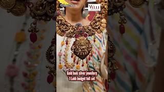 Gold look Silver Full Marriage Jewellery Set for 1 Lakh only  TheVelliShopTVS [upl. by Atilrac]