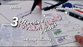 BACK TO SCHOOL REVISION METHODS ☆ EFFECTIVE STUDY GUIDES [upl. by Eillim]