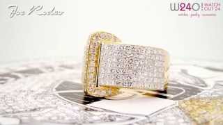 14K Mens Diamond Ring 184 CT Diamonds  Joe Rodeo Jewelry Collection [upl. by Leirrad235]