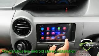 Toyota Etios liva android installation [upl. by Demott746]