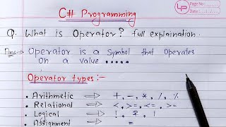 C  Operators  Arithmetic Relational Logical Equality Ternary amp Incrdecr Operators [upl. by Aillil]