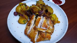 Delicious Sauteed Potatoes And Chicken [upl. by Laura]