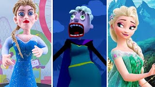 Making Frozen Elsa Let it Go The Remakeboot With Clay [upl. by Olleina322]