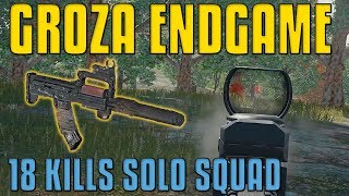 Suppressed Groza 18 Kills Solo Squad  PUBG [upl. by Ditmore]