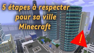 5 étapes à respecter pour avoir une belle ville Minecraft   Minecraft [upl. by Assetak]