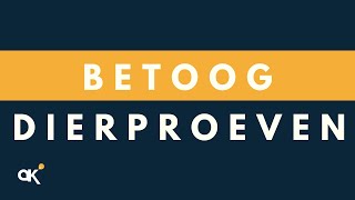 Betoog dierproeven [upl. by Godding]