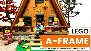 LEGO Ideas 21338 AFrame Cabin  Speed Build [upl. by Nevla]