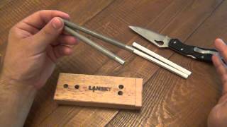 Sharpening System Review  Lansky Deluxe TurnBox Crock Stick Set [upl. by Refinnaej]