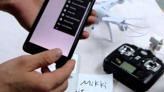 Syma X5SW wifi connecting method instruction tutorial [upl. by Irving954]