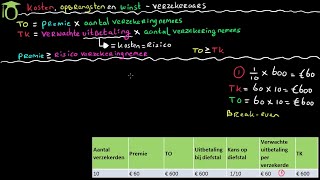 Verzekeraars  opbrengsten kosten en winst economie uitleg [upl. by Ailina]