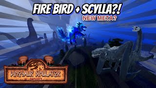 NEW FireBird and Scylla skin review  Dinosaur Simulator [upl. by Boyce]